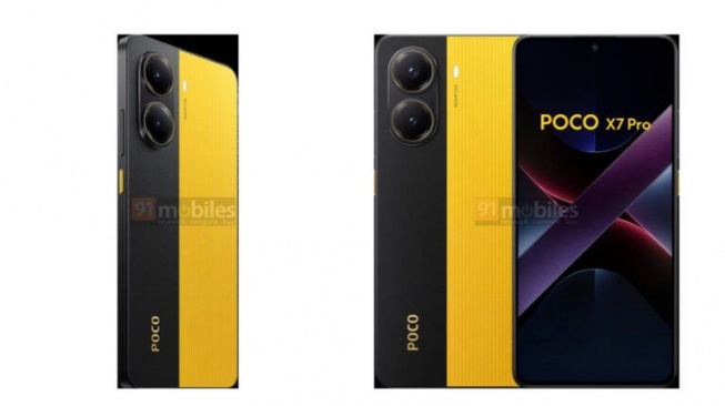 Render Poco X7 Pro. [91mobiles]