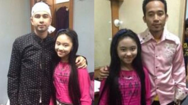 Lady Aurellia Pramesti bersama Raffi Ahmad dan Denny Cagur (X)