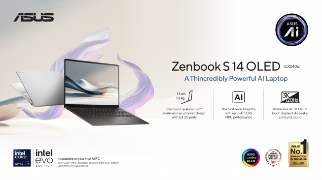 5 Alasan Mengapa Kamu Butuh Laptop AI Seperti ASUS Zenbook S 14 OLED