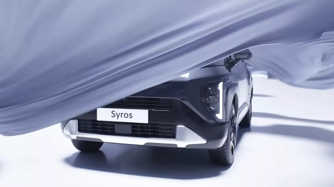 Teaser Kia Syros. (Carscoops)