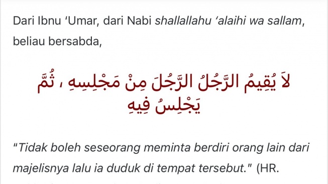 Hadis Rasulullah yang digunakan publik untuk mengkritik Paspampres Gibran Rakabuming (X)