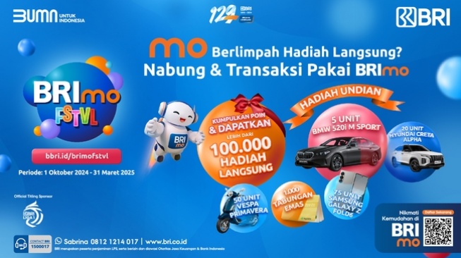 BRImo FSTVL 2024: Kesempatan Raih BMW hingga Tabungan Emas!