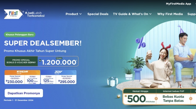 Cara Berlangganan Super Dealsember First Media Powered by XL Axiata