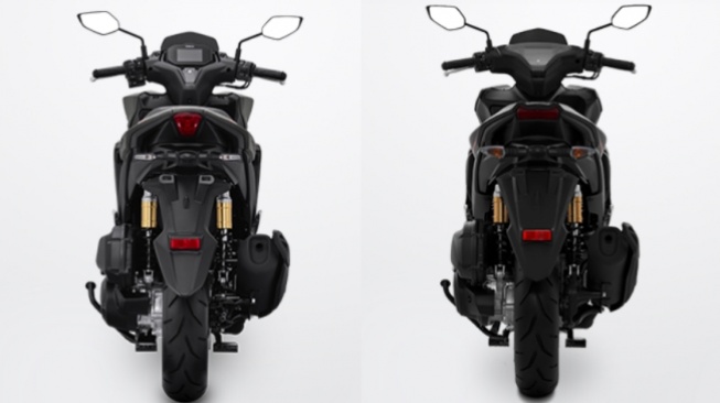 Yamaha Aerox Alpha vs Aerox generasi kedua. (Yamaha Indonesia)