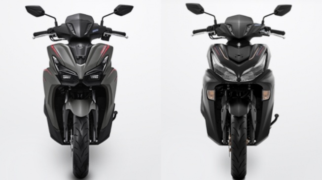 Yamaha Aerox Alpha vs Aerox generasi kedua. (Yamaha Indonesia)