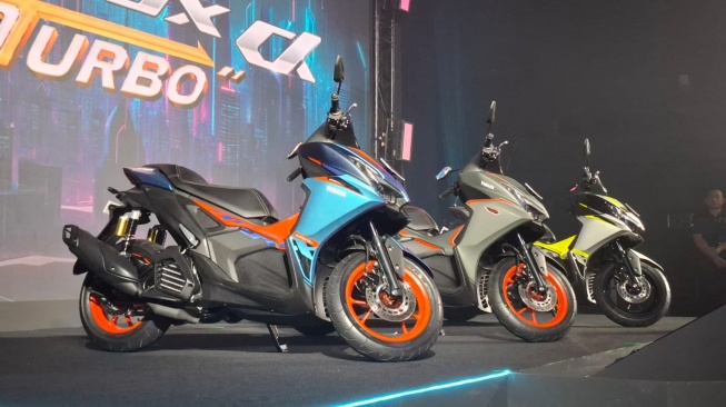 Yamaha Indonesia Resmi Merilis Aerox Alpha yang Sudah Dilengkapi Teknologi "Turbo" Seperti yang Terdapat Pada Yamaha NMax. (Foto: SUARA.com/Manuel Jeghesta).