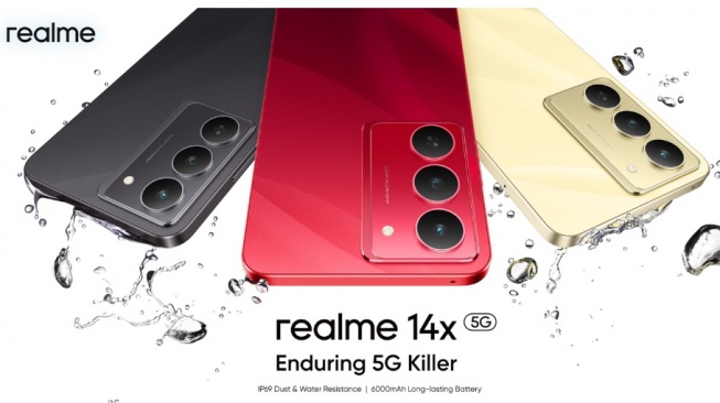 Harga Realme 14x 5G Cuma Rp2 Jutaan, HP Tangguh Ini Bawa Baterai Jumbo