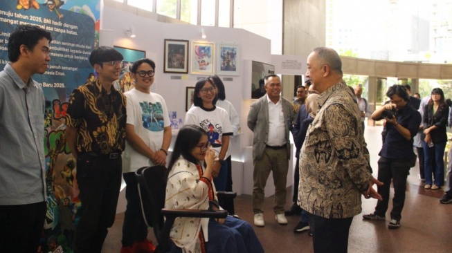 Dukung Karya Disabilitas, Kantor Pusat BNI Pajang Karya Lukis 7 Seniman Visual Muda