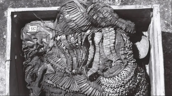 King Tut's armor (3,300 years old) [Harry Burton]