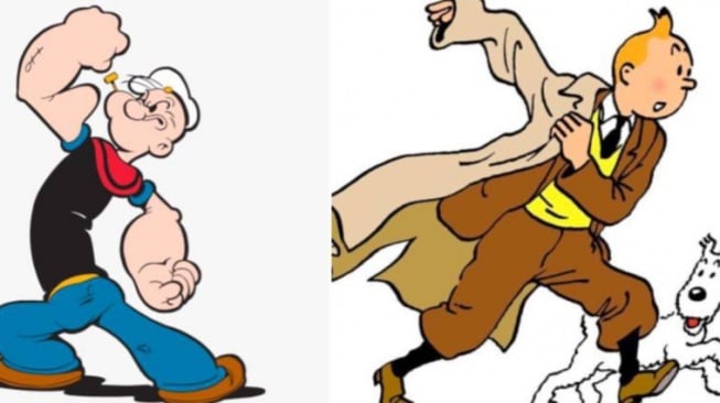 Versi Awal Popeye hingga Tintin Bebas Dipakai Mulai 2025