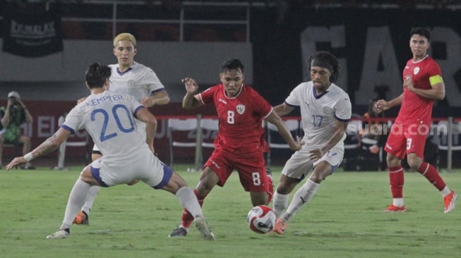 Hasil Timnas Indonesia vs Filipina di Babak Pertama: Skor Imbang 0-0, Muhammad Ferrrari Kartu Merah