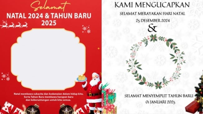 55 Twibbon Selamat Natal 2024 dan Tahun Baru 2025 dengan Desain Terbaru