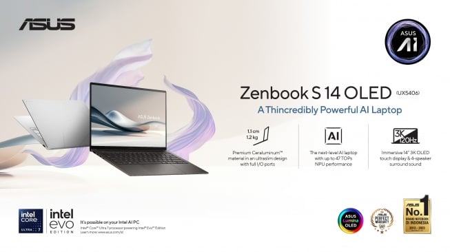 ASUS Zenbook S 14 OLED. (Dok: ASUS)