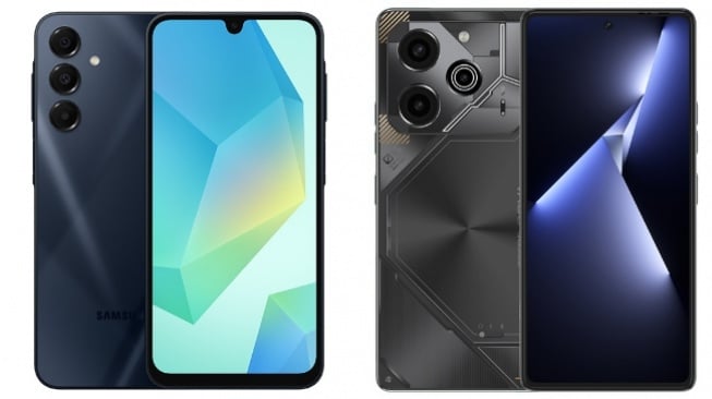 Perbandingan Spesifikasi Samsung Galaxy A16 5G vs Tecno Pova 6 Pro 5G, Duel HP 5G Harga Terjangkau