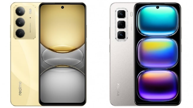 Perbandingan Spesifikasi Realme C75 vs Infinix Hot 50 Pro, Duel HP Murah Rp 2 Jutaan