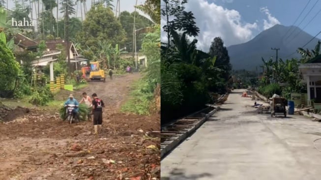 Viral! Penjual Bakso di Batam Gunakan Dana Pribadi Demi Perbaikan Jalan Rusak di Malang, Warga Ikut Gotong Royong