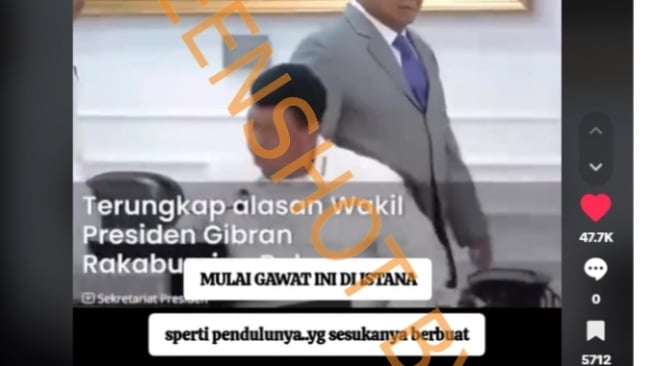 Cek Fakta Prabowo Marah pada Gibran karena program 'Lapor Mas Wapres'