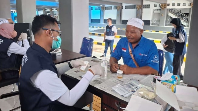 BNNP DIY Tes Urine Supir Bus Saat Nataru, Satu Orang Positif Benzodiazephine