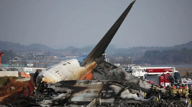 Detik-detik Kecelakaan Pesawat Jeju Air hingga Meledak di Bandara! 28 TewasTewas, 3 Korban Selamat