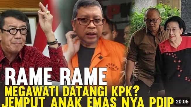 Cek Fakta: Rame-rame Megawati Datangi KPK, Jemput Anak Emas PDIP [YouTube]