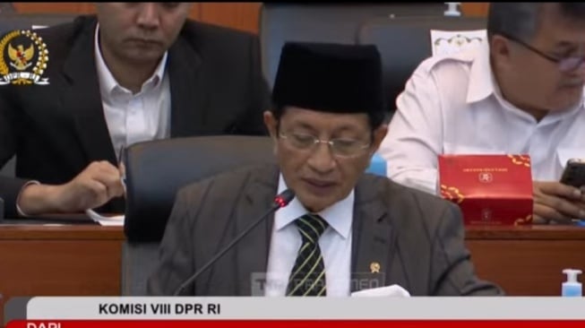 Menteri Agama (Menag) RI Nasaruddin Umar. (tangkap layar)