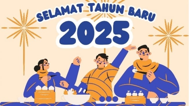 40 Gambar Selamat Tahun Baru 2025 PNG Download Sekarang untuk Upload Story IG