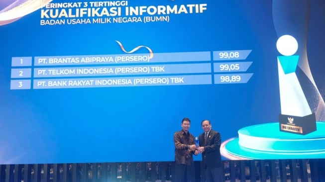 Lagi, Brantas Abipraya Raih Peringkat 1 Keterbukaan Informasi Publik Tahun 2024