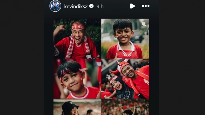 Postingan Spesial Kevin Diks di Awal 2025: Cinta Indonesia [Tangkap Layar Instagram]