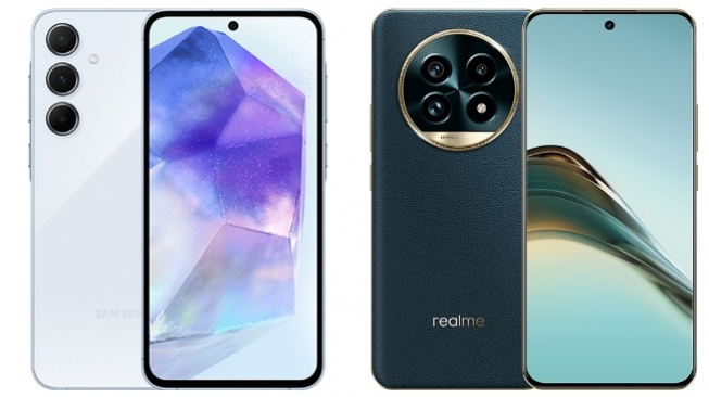 Perbandingan Spesifikasi Samsung Galaxy A55 5G vs realme 13 Pro+