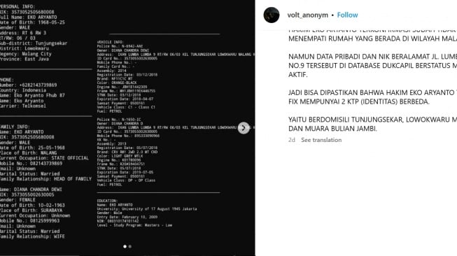 Yang Diungkap Hacker Soal Hakim Harvey Moeis, Eko Aryanto