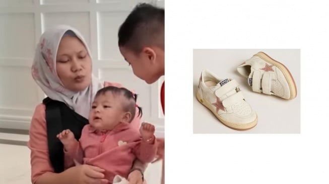 Koleksi sepatu branded Lily. [Instagram/fashion_ranskids]