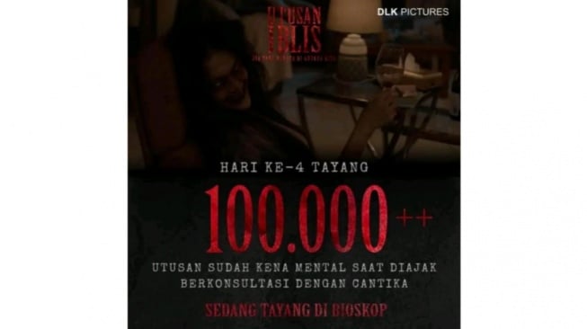 Film Utusan Iblis Tembus 100 Ribu Penonton, Bukti Horor Masih Digandrungi