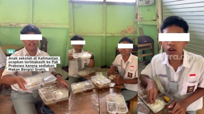 Aksi Kocak Anak SMA di Kalimantan yang Berterimakasih karena Makan Bergizi Gratis: Saya Gak Bersangu