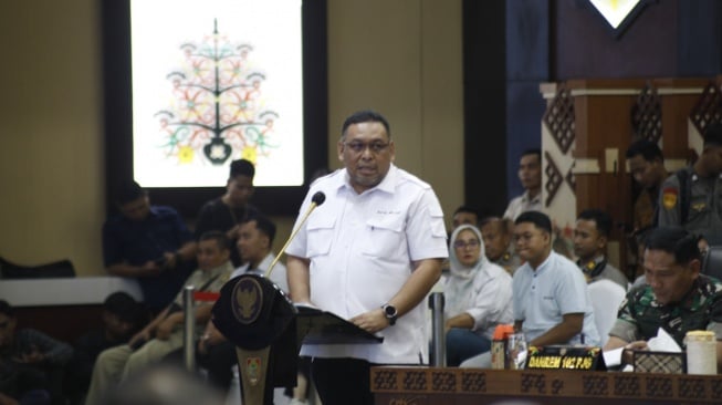 Kementerian Pertanian (Kementan) menggelar rapat koordinasi (rakor) percepatan program cetak sawah di Kalimantan Tengah (Kalteng) di Kantor Gubernur, Palangkaraya (Dok. Kementan)