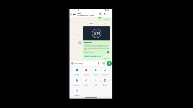 Fitur menambahkan acara di WhatsApp. [WABetaInfo]