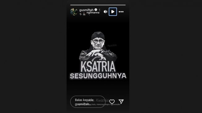 Gus Miftah merasa ksatria (Instagram/@gusmiftah)