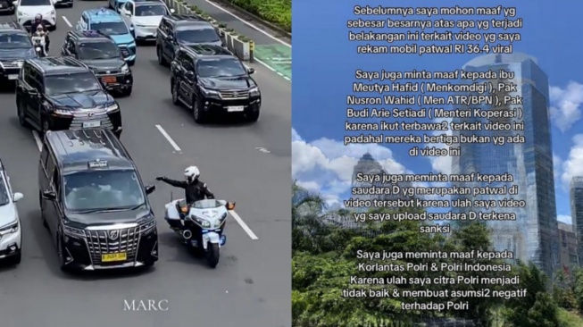 Penyebar Video Mobil Dinas RI 36 Milik Raffi Ahmad Terobos Macet Minta Maaf (X)