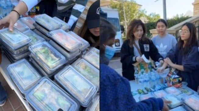 Cinta Kuya Bagi-bagi Makanan Gratis Buat Korban Kebakaran Los Angeles, Malah Kena Sentil Netizen