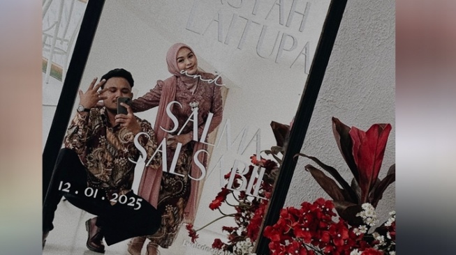 Salma Salsabil dan Dimansyah Laitupa. [Instagram @dimansyahlaitupa]