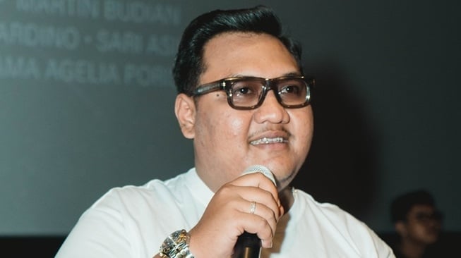 Ndarboy alias Mas Ndaru di acara screening film Ambyar Mak Byar (istimewa)