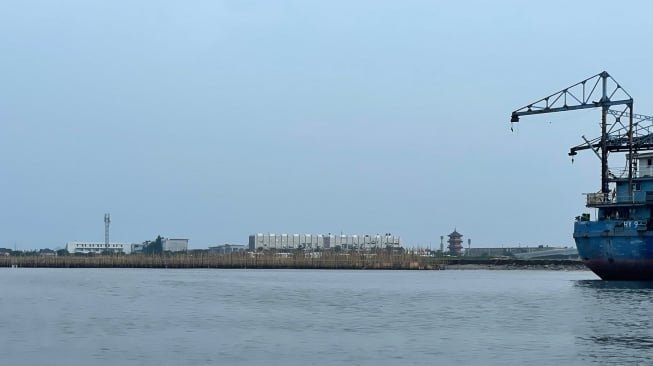 Kemunculan pagar laut di sekitar Pulau C reklamasi Jakarta Utara membuat geger publik. (ist/tangkap layar)