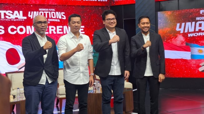 konferensi pers Indonesia Futsal 4 Nations World Series (Suara.com/Adie Prasetyo Nugraha).