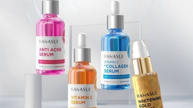 3 Varian Serum Anti-Aging Hanasui Atasi Kerutan dan Jaga Elastisitas Kulit