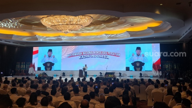 Di Depan Pengusaha Kadin, Prabowo Ingatkan Jangan Bersaing Secara Mematikan