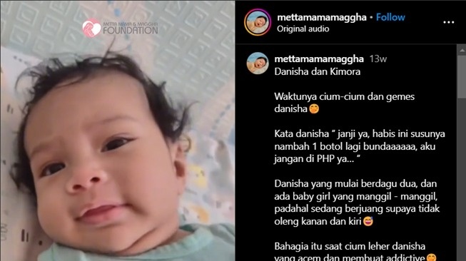 Bayi diduga anak angkat Zaskia Sungkar. [Instagram]