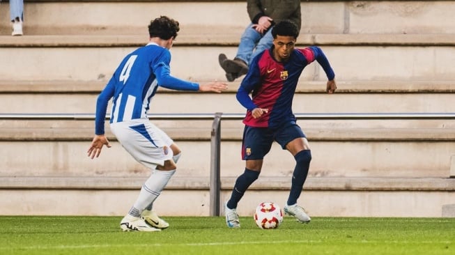 Shane Kluivert (kanan), putra bungsu Patrick Kluivert pelatih Timnas Indonesia [Instagram Shane Kluivert]