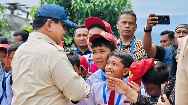 Prabowo Subianto resmikan PLTA Jatigede, Sumedang (Instagram)