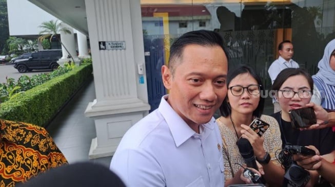 Menko Bidang Infrastruktur dan Pembangunan Kewilayahan, Agus Harimurti Yudhoyono (AHY). (Suara.com/Novian)