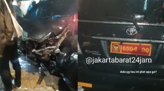 Innova dengan Plat Nomor Milik Kemhan Berulah, Tabrak Pejalan Kaki di Jalan