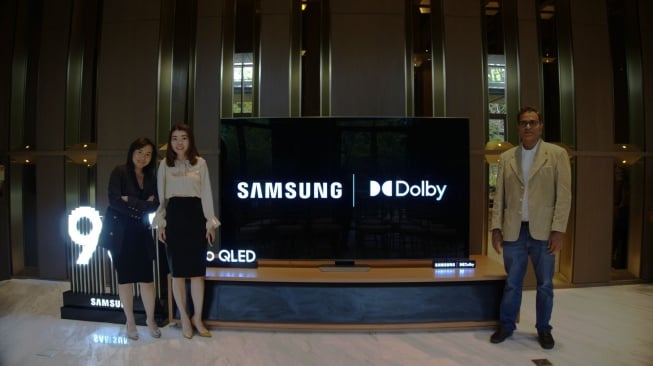 TV Samsung dilengkapi dengan teknologi audio Dolby Atmos. [Samsung]